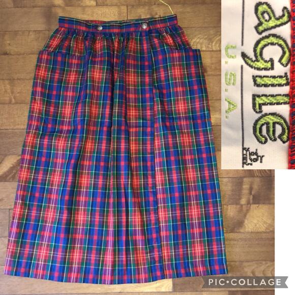 American Vintage Tarten Agile wrap skirt with pockets size 12 - Picture 1 of 11